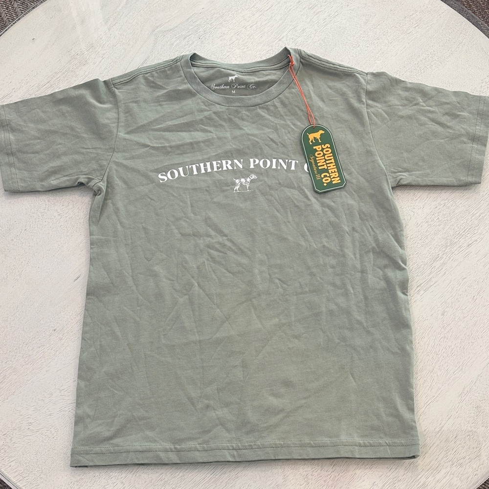 Southern Point Co. Kids Short-Sleeve Tee in Sage Green